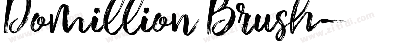 Domillion Brush字体转换